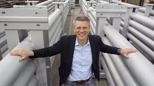 Stolz auf die Spaltgaskühler, die selbst Extreme aushalten: Karsten Stückrath, Geschäftsführer von Schmidtsche Schack in Kassel.