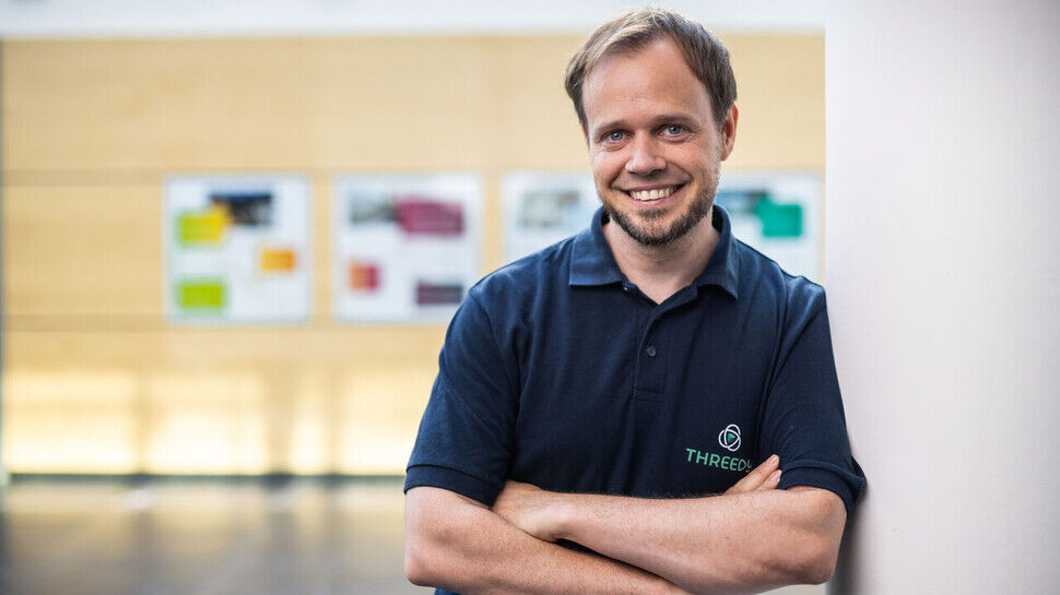 Christian Stein, Gründer und CEO des Hightech-Start-ups Threedy in Darmstadt.