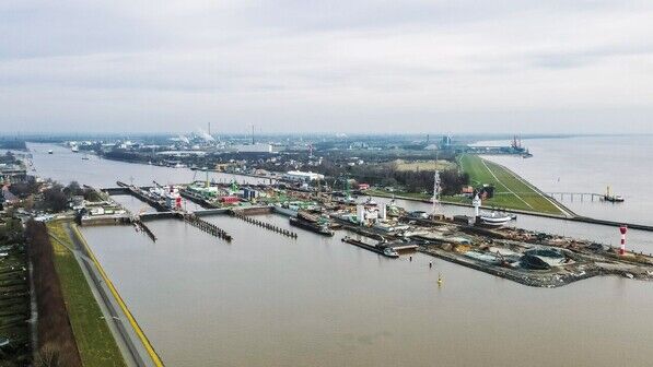 An der Nordseeküste: Die Hafenstadt Brunsbüttel zählt zu den favorisierten LNG-Terminal-Standorten.