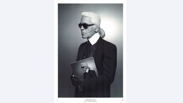 Lagerfeld-Foto: Selbstporträt, 2013.