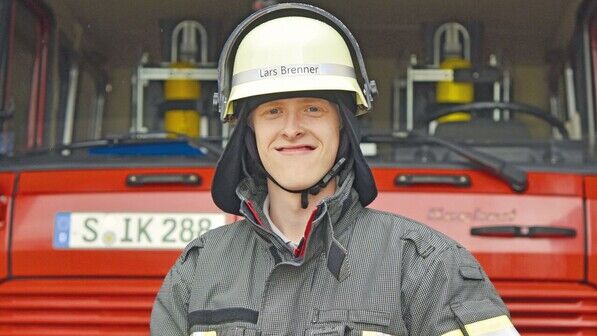 Lars Brenner: Der angehende Chemielaborant engagiert sich seit fünf Jahren bei der freiwilligen Feuerwehr.