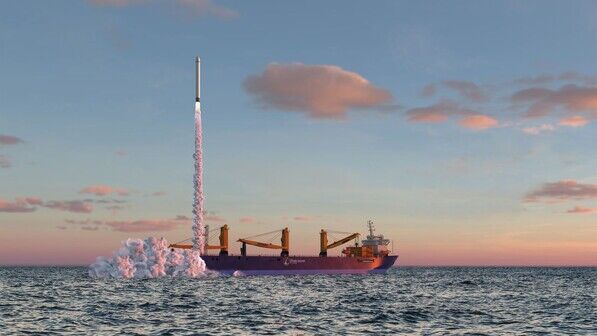 Konzept: Die Planer sind davon überzeugt, dass die ersten Raketenstarts auf der Nordsee schon 2023 stattfinden können.