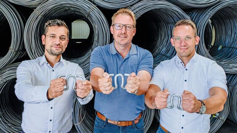 Zukunftsorientiert: Patrick Schneider, der technische Geschäftsführer Andree Czipura und Christoph Sawert (von links).