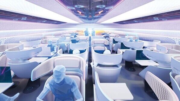 Für das Fliegen von Morgen: Der Flugzeugbauer Airbus siegte mit seiner „Airspace Cabin Vision 2030“.