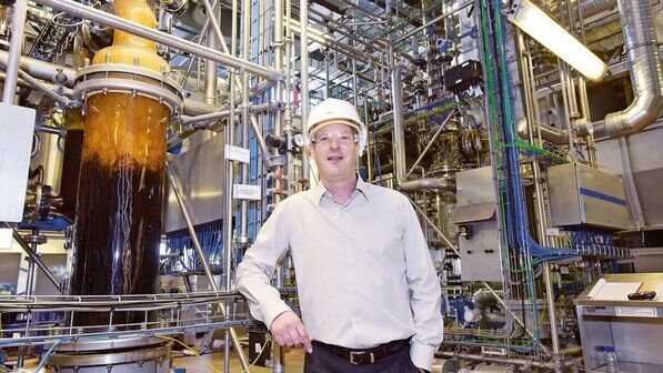 Leiter der Wirkstoffproduktion: Philipp Schlegel setzt auf Physik und Chemie. 