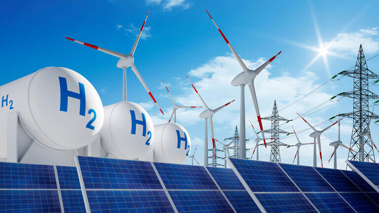 Wasserstoff, hergestellt mithilfe regenerativer Energien, ist ein wichtiger Baustein in der Energiewende.