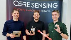 Setzen auf smarte Sensoren: Simon Krech, Arthur Buchta und Markus Hessinger (von links), die core-sensing-Gründer.