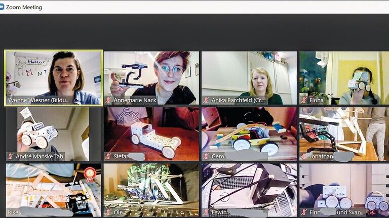 Diesmal digital: Der Austausch der Jugendlichen lief über das Videokonferenz-Tool Zoom.