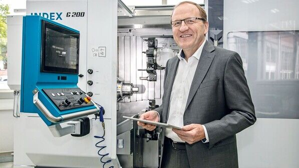 Diagnose per Tablet: Werner Bothes Weg, alles über eine Maschine zu erfahren.