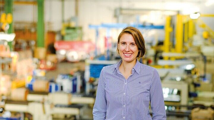 Stina Cloppenburg: Die 31-Jährige wird künftig kaufmännische Chefin von MK Metallfoloen sein. Foto: Roth 